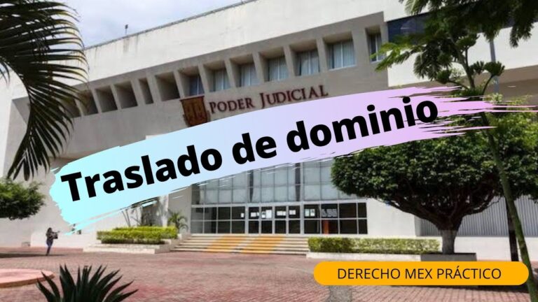 como calcular el traslado de dominio