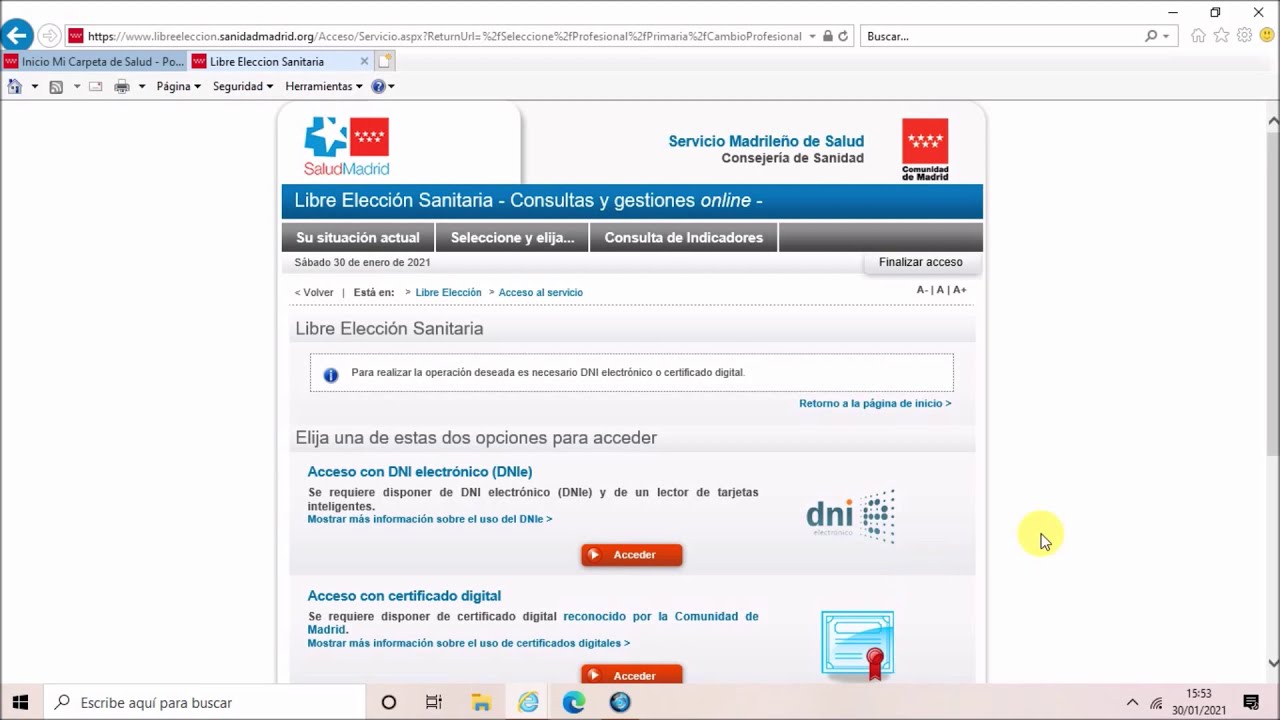 como cambiar de centro de salud madrid