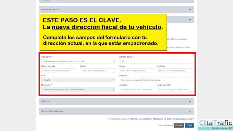 como cambiar el domicilio fiscal de un coche