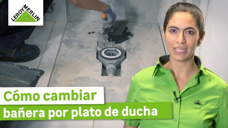 como colocar un plato de ducha