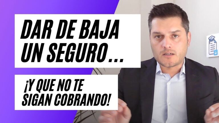 como dar de baja un seguro