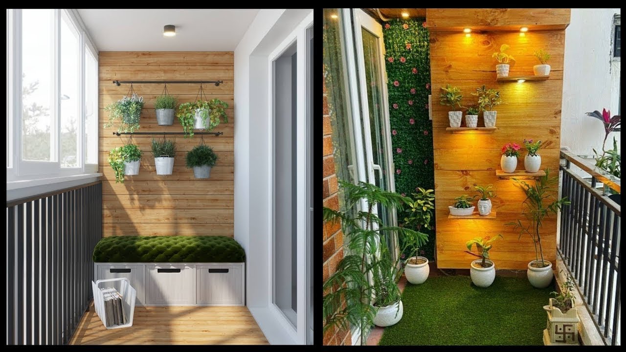 como decorar un balcon pequeño y alargado