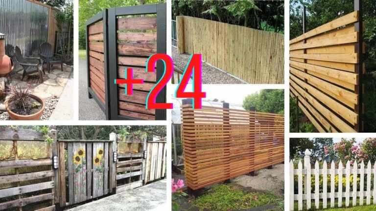 como decorar una valla de jardin