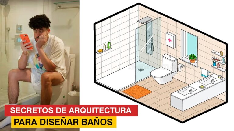 como distribuir un baño rectangular pequeño