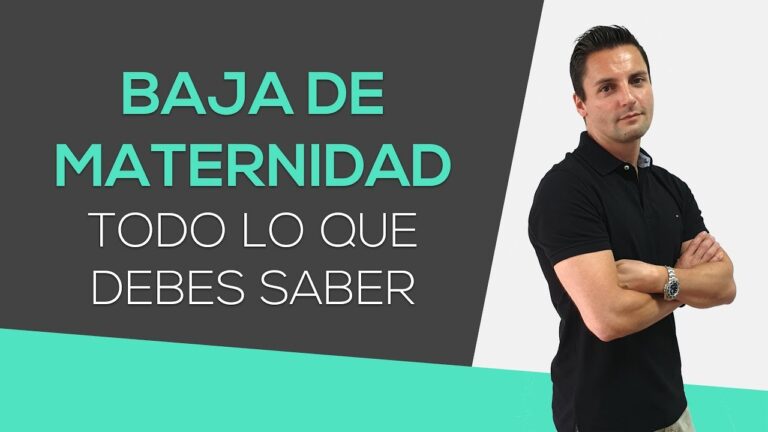 como funciona la baja por maternidad
