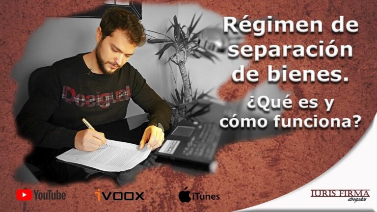 como funciona la separacion de bienes