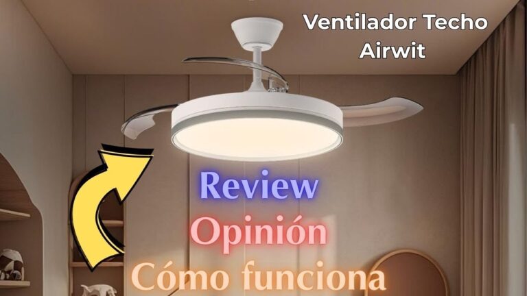 como funciona un ventilador de techo con luz