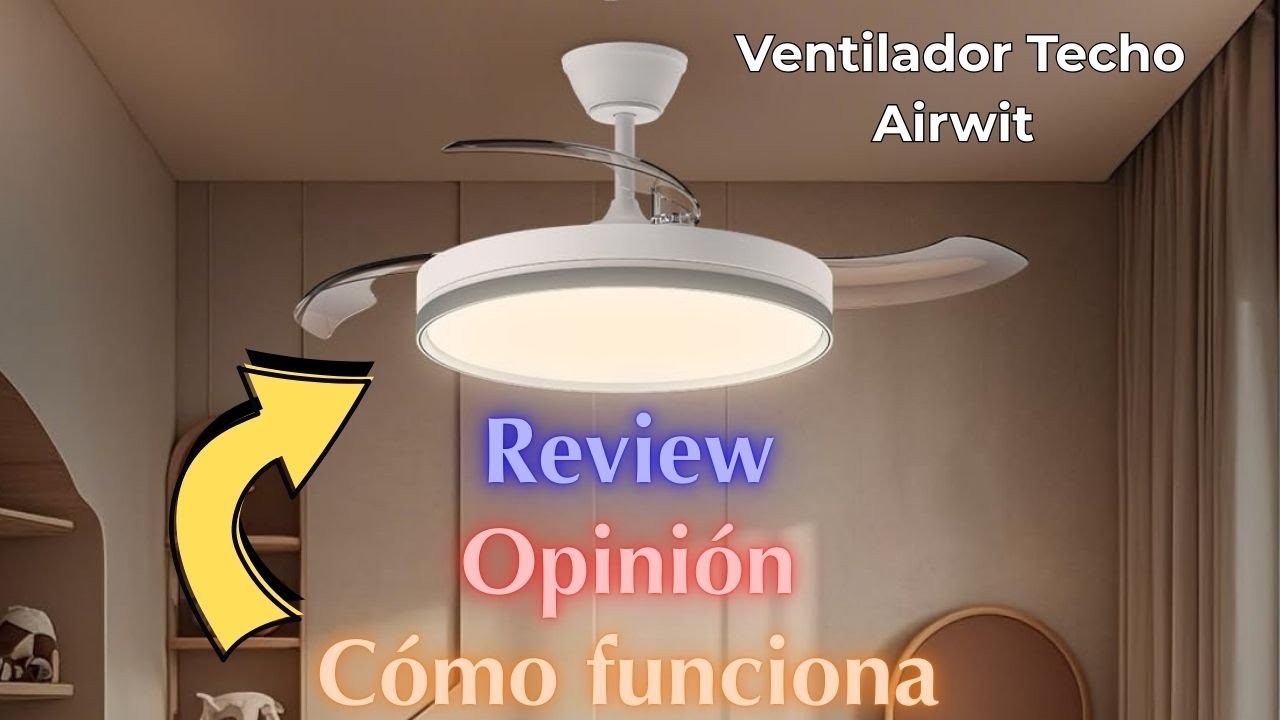 como funciona un ventilador de techo con luz