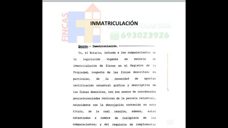 como inmatricular una finca en el registro de la propiedad
