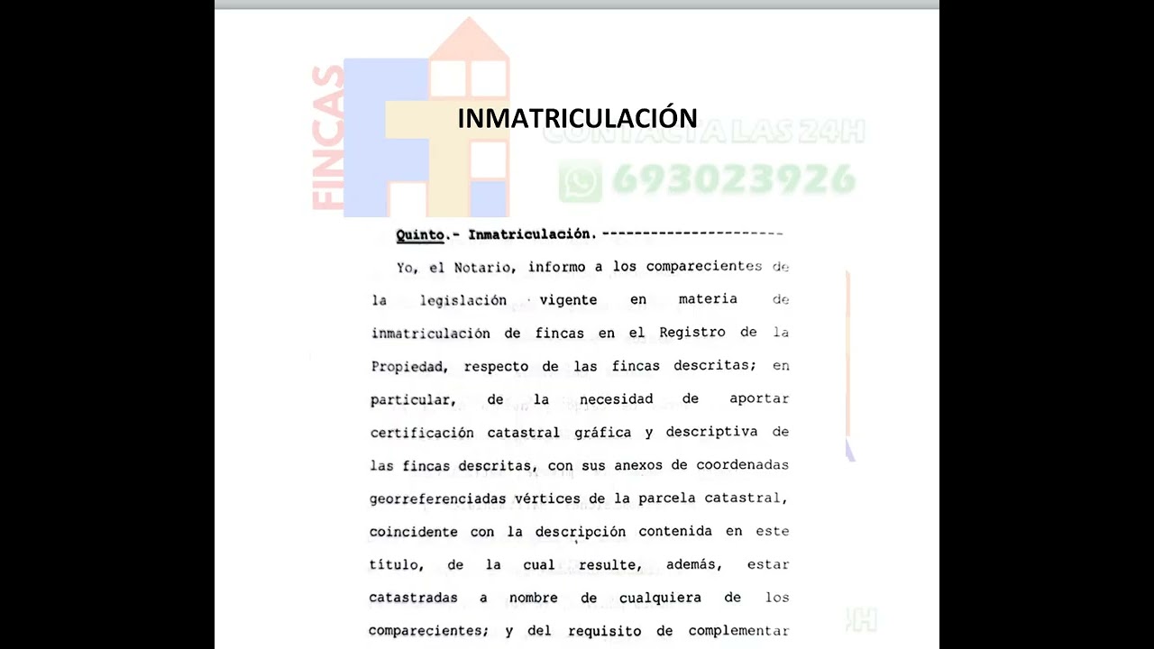 como inmatricular una finca en el registro de la propiedad