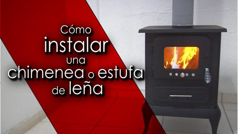 como instalar una estufa de leña