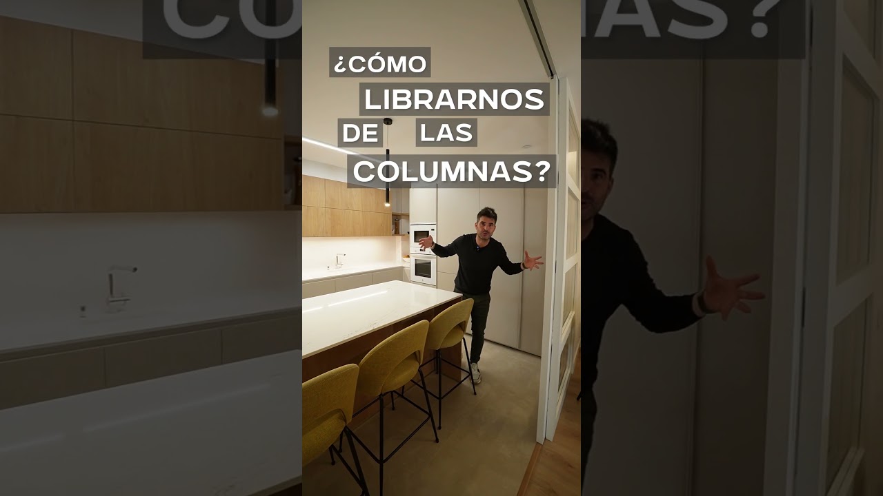 como integrar una columna en la cocina