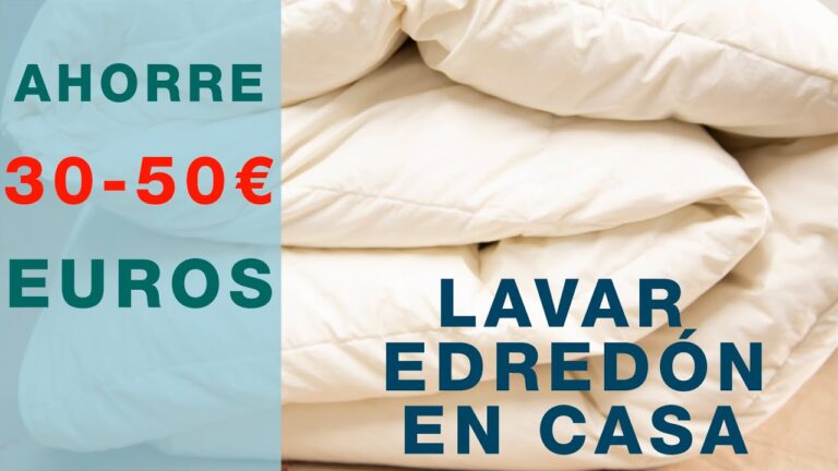 como lavar edredon de plumas en la lavadora