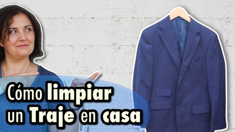 como lavar una americana en casa