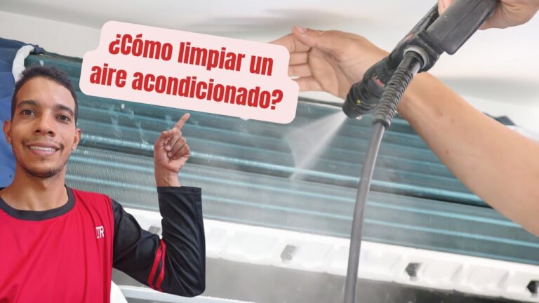 como limpiar el aparato de aire acondicionado