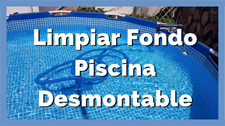 como limpiar el fondo de una piscina desmontable