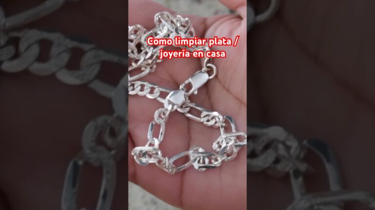 como limpiar una cadena de plata