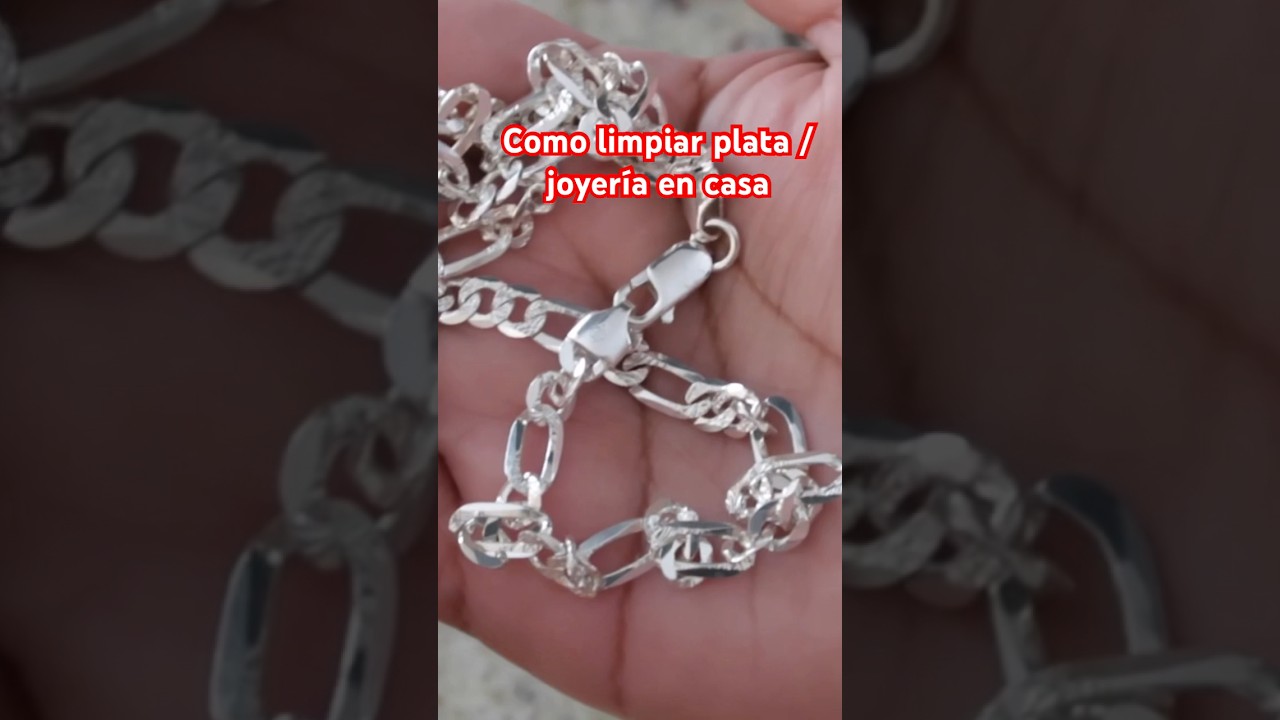 como limpiar una cadena de plata