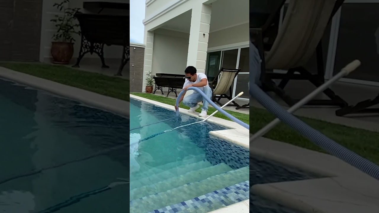 como limpiar una piscina vacía de plástico
