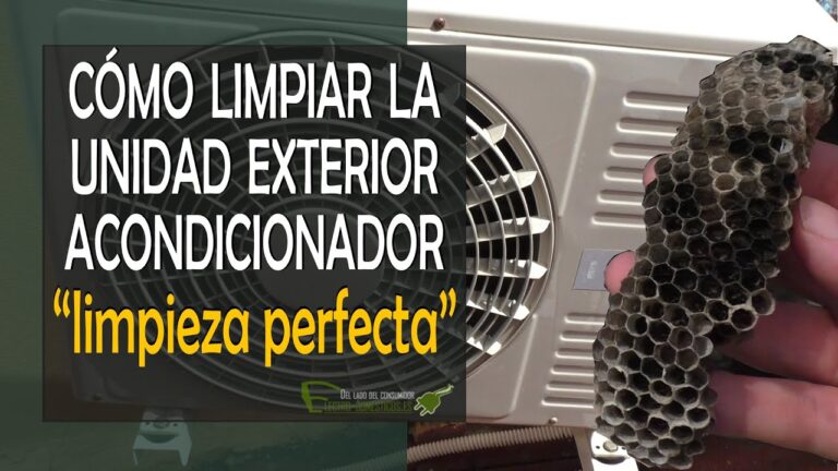como limpiar unidad exterior aire acondicionado