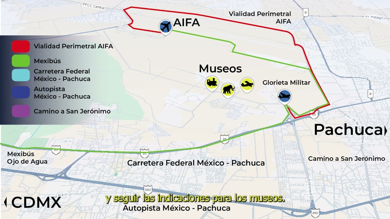 como llegar al museo del aire en transporte público