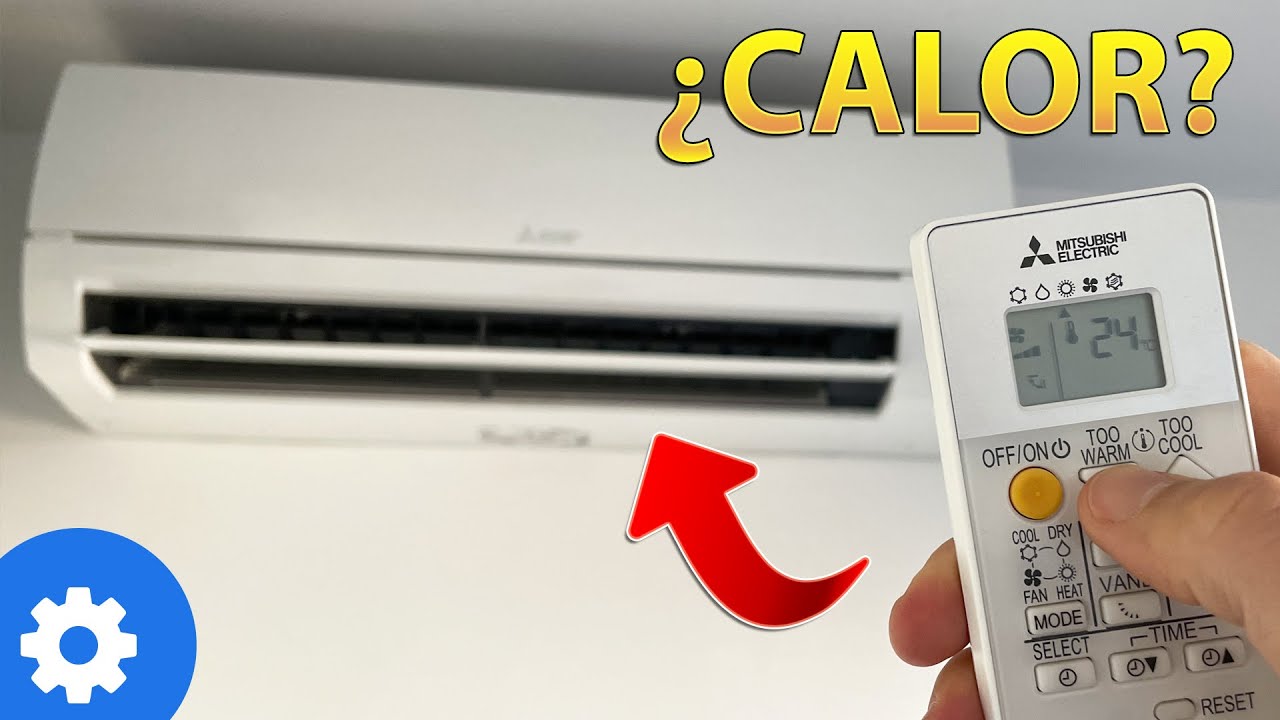 como poner calor en aire acondicionado mitsubishi