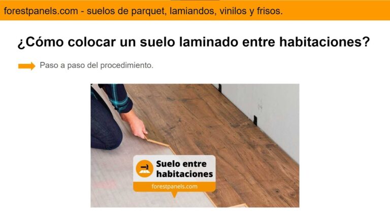 como poner suelo laminado entre habitaciones