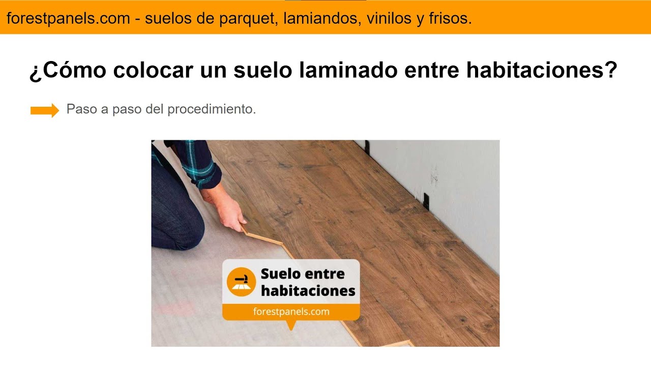 como poner suelo laminado entre habitaciones