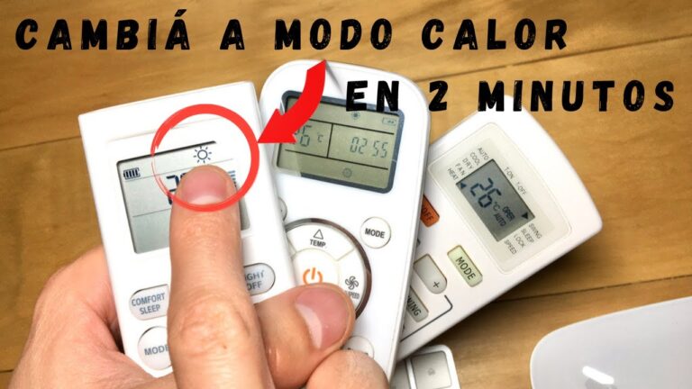 como poner un aire acondicionado en calor