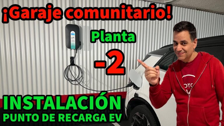como poner un cargador de coche electrico en garaje comunitario