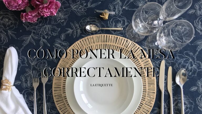 como poner una mesa bonita para comer