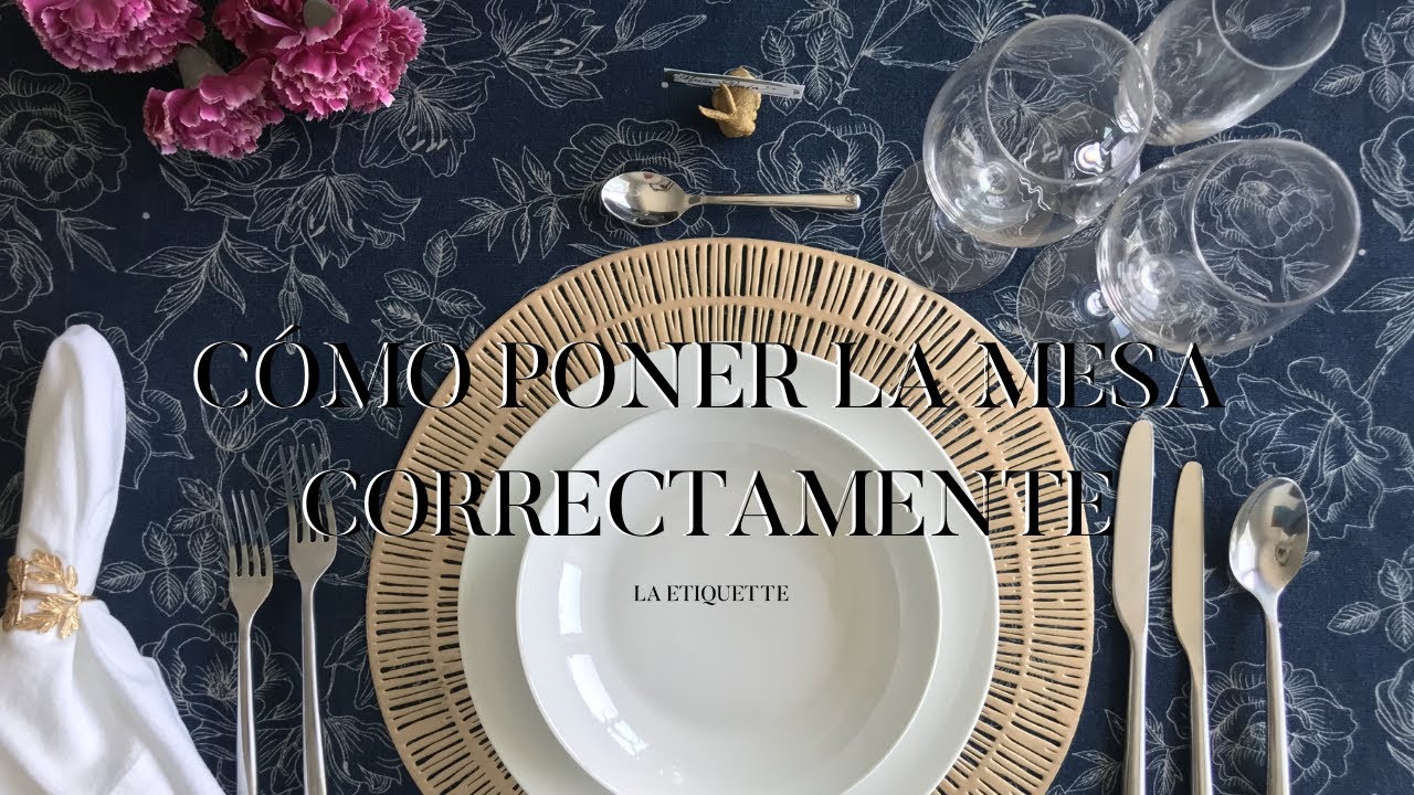 como poner una mesa bonita para comer