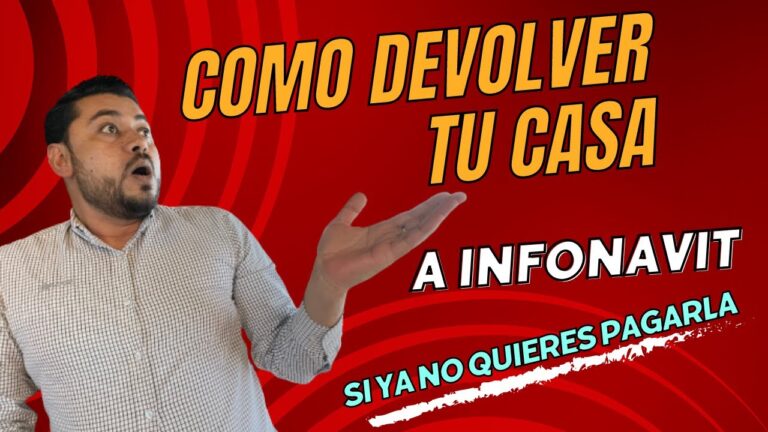 como puedo regresar una casa de infonavit