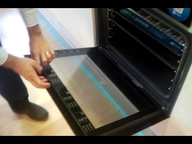 como quitar el cristal del horno