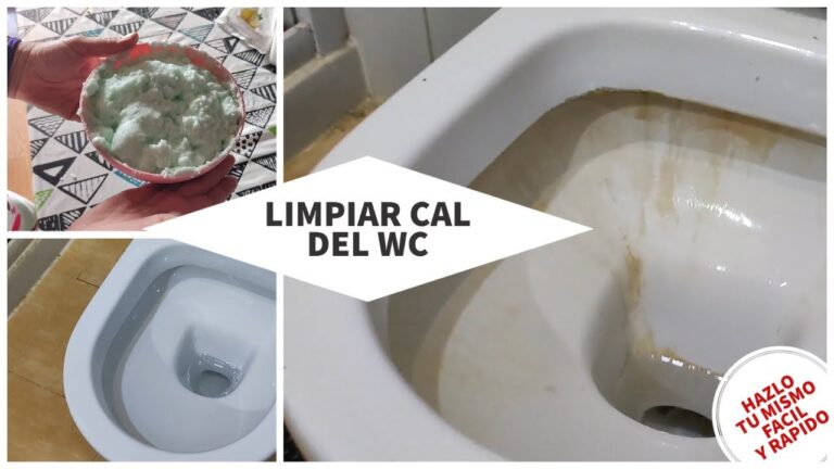 como quitar la cal del wc