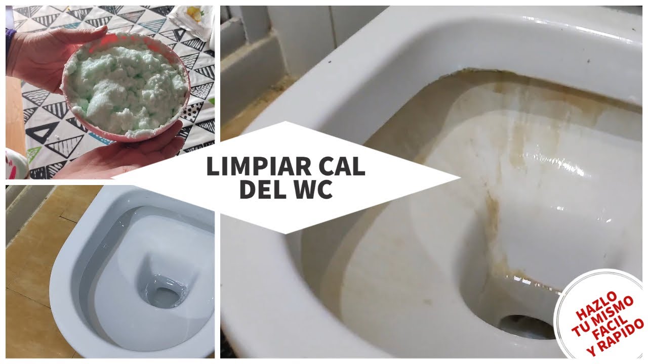 como quitar la cal del wc