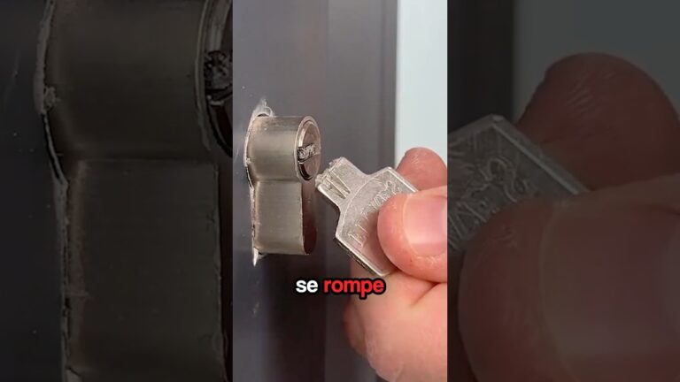 como quitar una llave rota de una cerradura