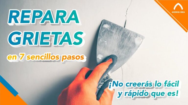 como reparar una grieta en la pared