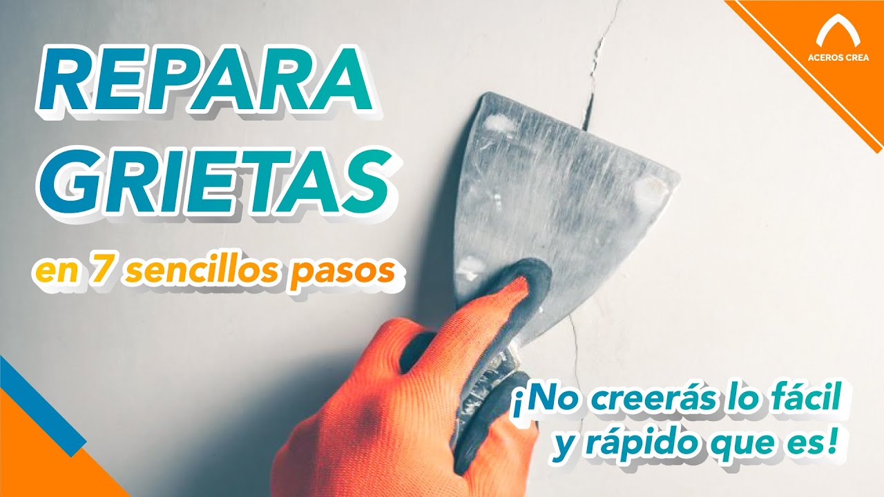 como reparar una grieta en la pared