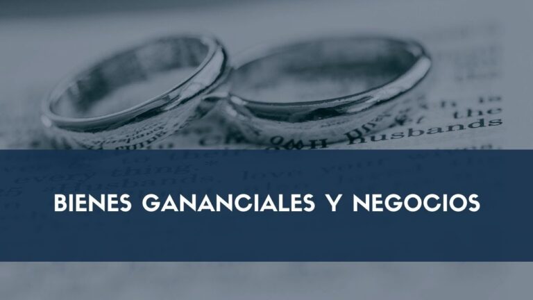 como saber si estoy casado en gananciales