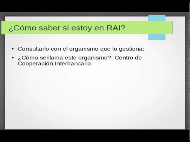 como saber si estoy en rai