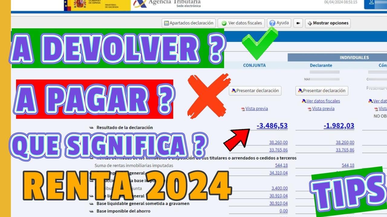 como saber si te toca pagar o devolver