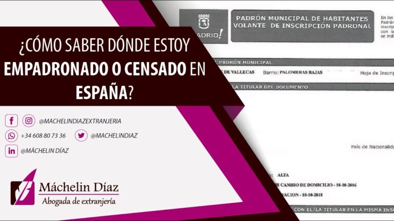 como saber si ya estoy empadronado