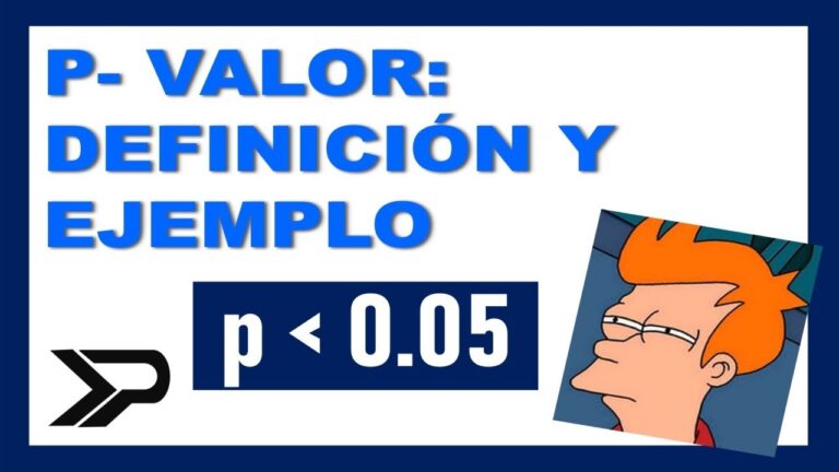 como se calcula el p valor