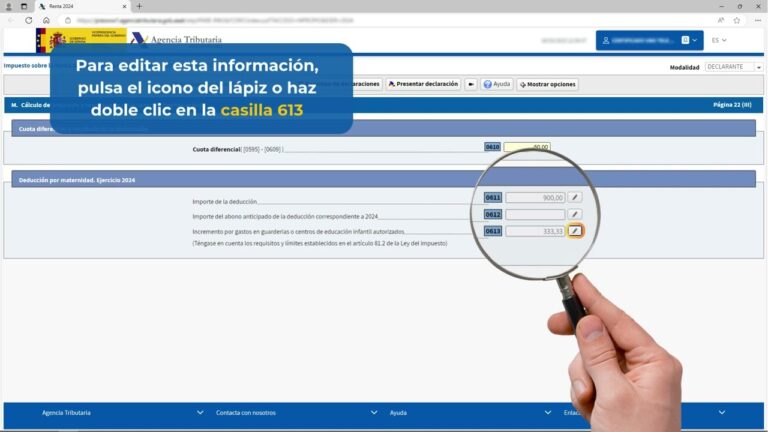 como se calcula la deducción por gastos de guardería