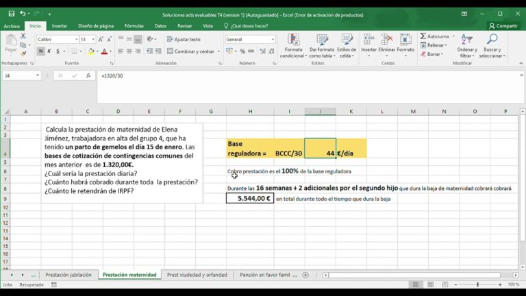como se calcula la prestacion por paternidad