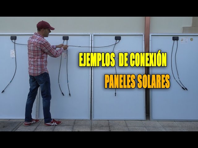 como se conectan las placas solares