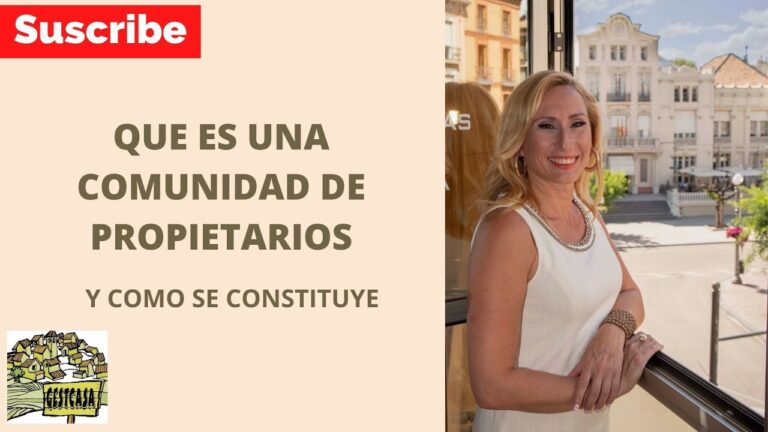 como se constituye una comunidad de propietarios