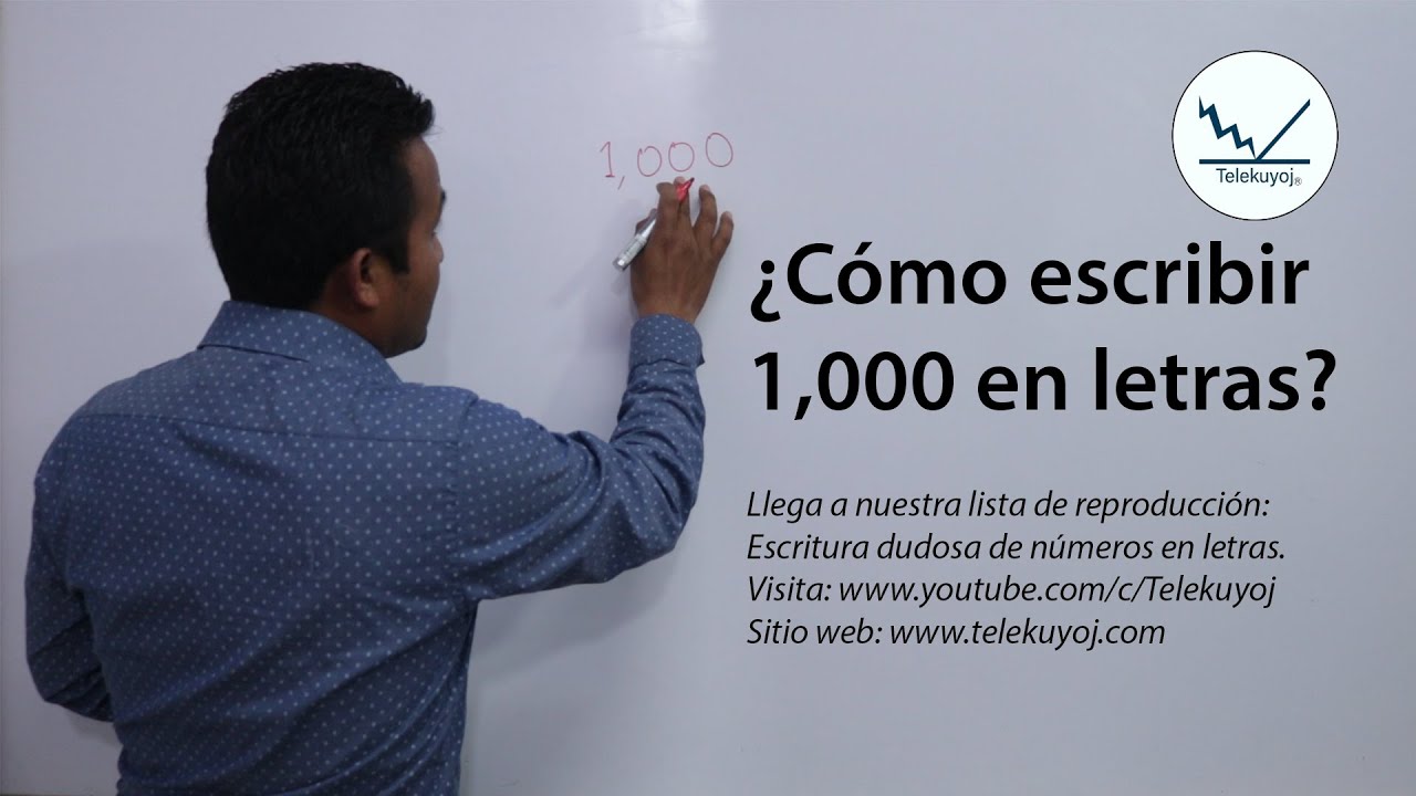 como se escribe mil pesos en un recibo