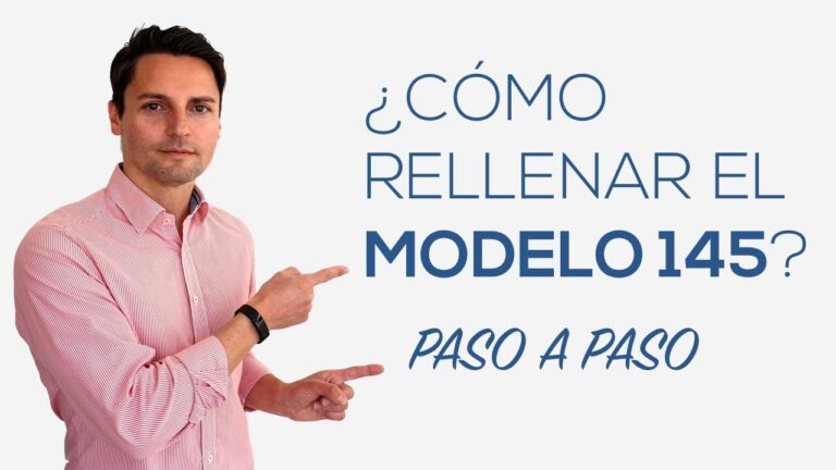 como se rellena el modelo 145